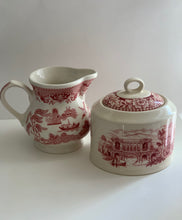 Load image into Gallery viewer, PINK TOILE PORCELAIN - Sugar and Creamer Set
